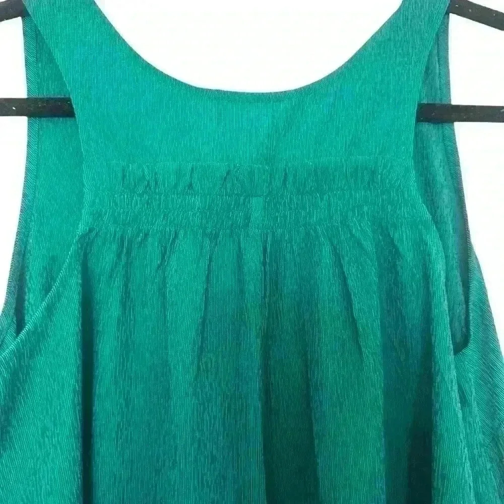 Athleta Summer Dress Womens Green Maxi Echo Drawstring Pocket Sleeveless NWOT SM - Picture 8 of 10